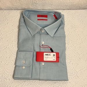 Hugo Boss sharp fit men’s long sleeve button down dress shirts size 17 3…